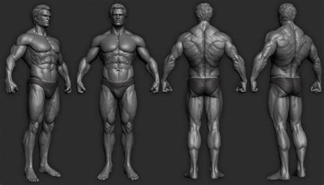 naked body pose|ArtStation .